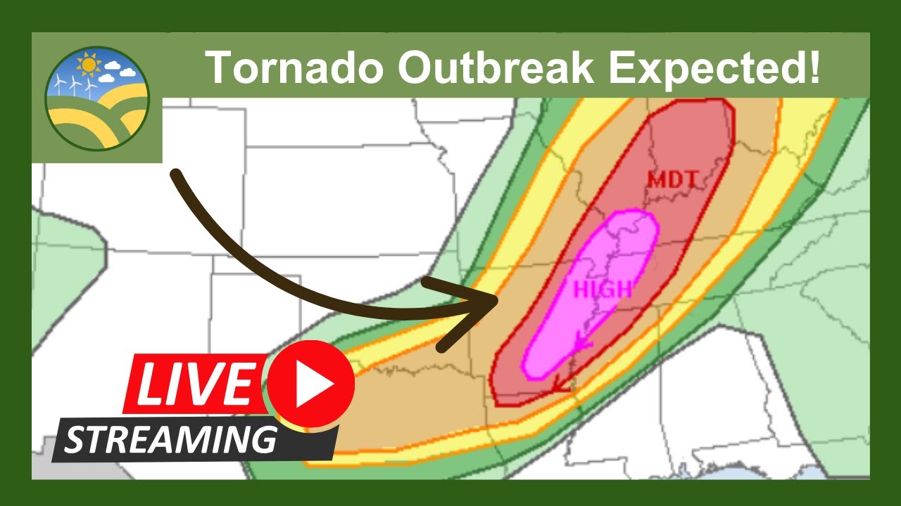 High Risk Tornado Outbreak With Live Storm Chasing Youtube