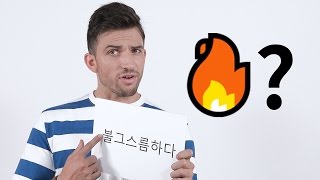 한글 패치된 외국인들의 고난도 한국어 맞히기 part.2 / hell tricky korean vocabs