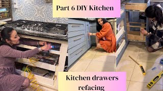 DIY Kitchen Remodel Part 6 | Upgrading Drawers on a Budget. #kitchendrawers