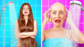 THIN HAIR VS THICK HAIR STRUGGLES || Funny Hair Problems And Hacks By 123 GO Like!