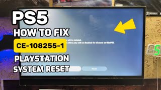 How To Fix Error Code CE-108255-1 PlayStation 5