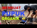 MEMBUAT PUPUK ORGANIK / FERMENTASI KOTORAN SAPI.