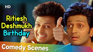 Superhit Bollywood Movie Dhamaal - Popular Comedy Scenes of Riteish Deshmukh | Birthday Special