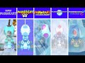 Evolution of Frozen Toad in Mario Kart Games (1992-2024)