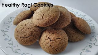 Ragi Cookies /  Ragi Biscuits - How to make Finger Millet Cookies in Malayalam - English Subtitles