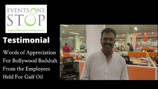 Gulf Oil Testimonial | Events One Stop |