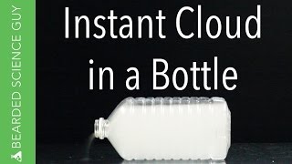 Instant Cloud in a Bottle Experiment (Chemistry)