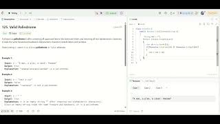 Valid Palindrome — LeetCode Explanation & Java Solution (Easy) #leetcode #ValidPalindrome #java