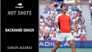 Carlos Alcaraz's Crazy Backhand Smash | 2022 US Open
