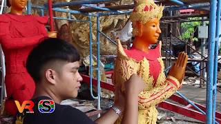 ช่างเทียนเมืองอุบลฯเร่งทำต้นเทียนประเภทติดพิมพ์ ร่วมสืบสานงานประเพณี