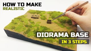 How to make diorama base | Tutorial for beginners