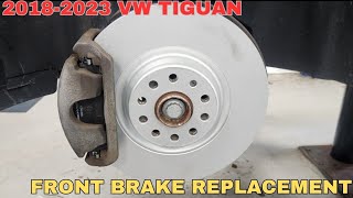 2018-2023 VW Tiguan front brakes replacement