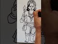 quick simple and easy drawing of lord murugan lord kartikey drawing in easy steps lord kumar swami