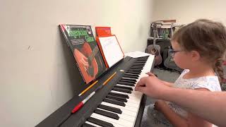 Student Emma Learning & Then Playing Last Night by Morgan Wallen on Piano at Her lesson Today