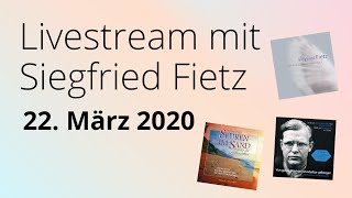 Siegfried Fietz im Livestream: Von guten Mächten, Manchmal brauchst du deinen Engel, Segenslied