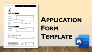 How to Create an Employment Application Form in Word