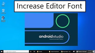 How to Increase Editor font size on Android Studio 4 (2021)