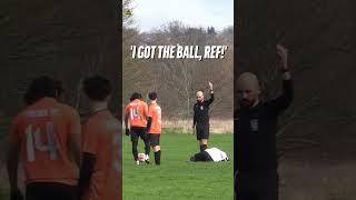 DID HE WIN THE BALL? #penalty #foul #referee #yellowcard #redcard