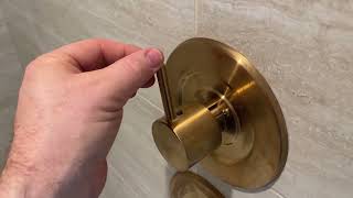 Moen Align Brushed Gold Pressure Balancing Modern Shower Trim Kit Review