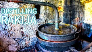 Traditional Distillation of Rakija (Grapes) and Making Homemade Limoncello