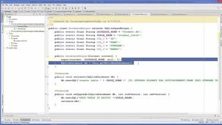 Android SQLite Database Tutorial 2 # Introduction + Creating Database and Tables Part 2 YouTube