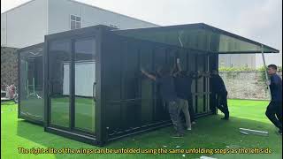 Folding houses prefabricated modular houses have water, electricity and heating systems