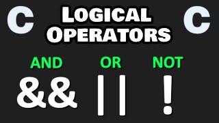 Logical operators are ❗easy