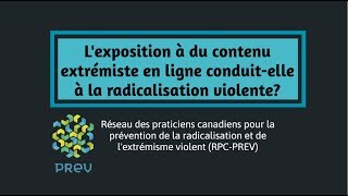 L'exposition à du contenu extrémiste en ligne conduit-elle à la radicalisation violente?