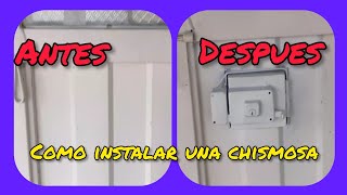 como instalar una chismosa o portachapa