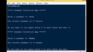 Simple Grammar Correction App in Python