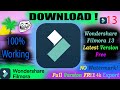 Download  & Install Wondershare  Filmora 13 free (No Crack/Legal) 2024 | Filmora 13 Update Version