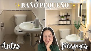 Renovacion BAÑO PEQUEÑO 🔨 CAMBIO EXTREMO ✨ FÁCIL Y CON POCO DINERO 💰(sin obras)