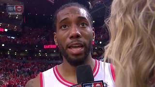 Kawhi Leonard Reacts To NBA Finals Berth And What He Told Giannis Antetokounmpo After ECF