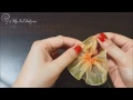 ❀ ♡ ❀ d.i.y. double tone organza flower bud myindulzens ❀ ♡ ❀