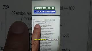 LECTURA SALMOS 109: 10 y 11 #lecturabiblica #versiculodeldia  #fe #evangelio #jesucristo #bible