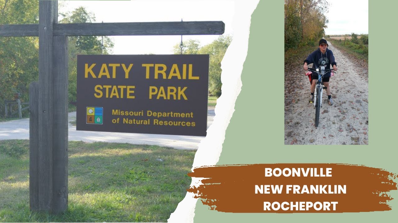 Biking Katy Trail - Boonville, New Franklin And Rocheport, MO - YouTube