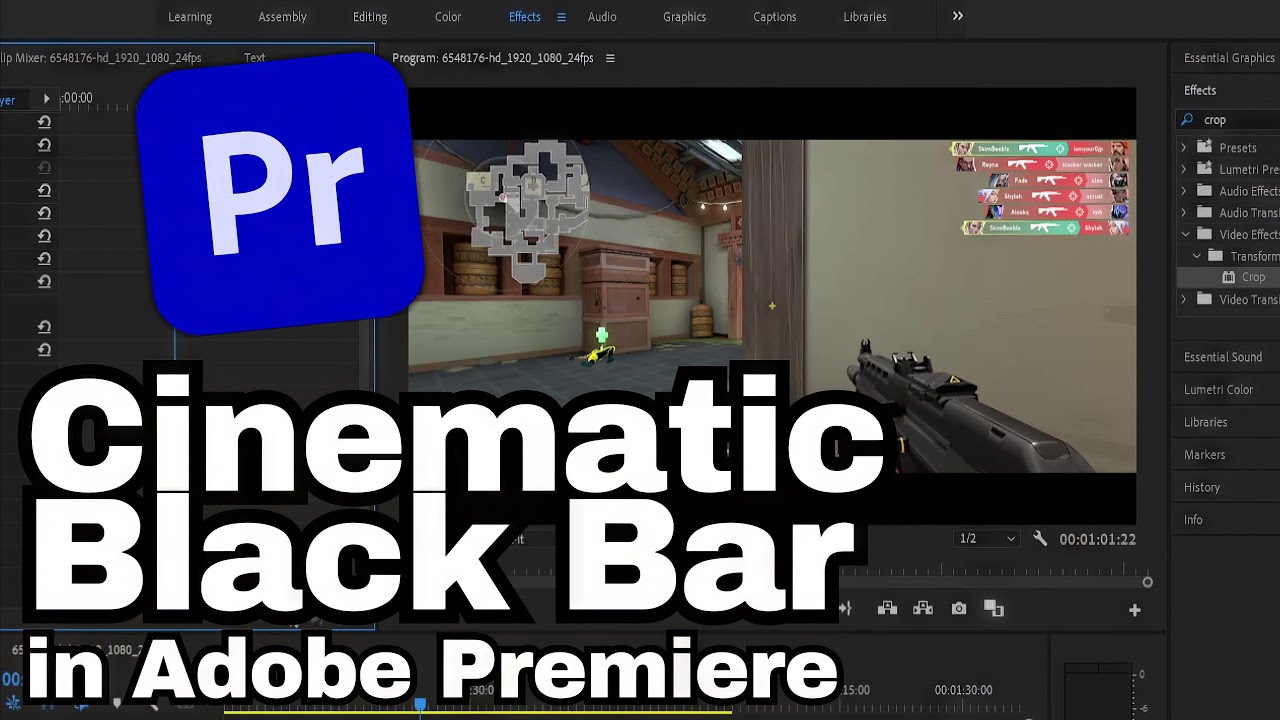 How To Add Black Bars On Video In Adobe Premiere Pro Cc Adobe