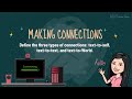 ENGLISH 6 || MAKING CONNECTIONS