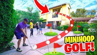 INSANE 2HYPE Mansion Mini-Golf TRICKSHOT BASKETBALL