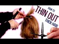 HOW TO THIN OUT THICK HAIR LIKE A PRO - Creating hair trends 2023