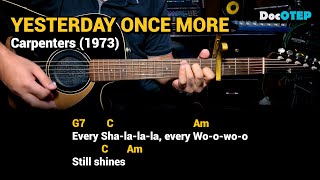 Yesterday Once More - Carpenters (1993) Easy Guitar Chords Tutorial with Lyrics