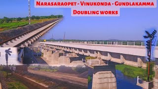 Narasaraopet - Gundlakamma  Doubling works as of Sep 2022 | Indian Railways | 17253 Secunderabad Exp