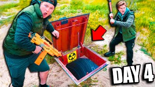 Real Life ZOMBIES BUNKER  BOX FORT! 24 Hour Zombie Survival Challenge (Nerf)