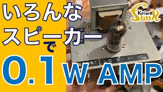 【業界初!?】いろんなスピーカーを引っ張り出して、0.1W真空管アンプを鳴らしてみた！- リペアショップ小岩ファンク