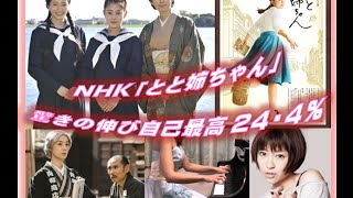 ＮＨＫ「とと姉ちゃん」驚きの伸び自己最高24・４％