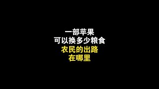 一瓶水稻换不了一瓶水，一万斤粮食才能买一部苹果手机，试问今后农民的出路在哪里？