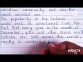 essay on christmas day🥰🥰🥰 viralvideo english handwriting calligraphy essay