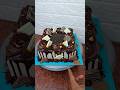 easy square chocolate cake design decoration video #youtubeshorts #shorts #viral #chocolate