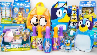 Bluey Toy Collection Unboxing Review| Bluey Wooden Stacking Game \u0026 Squishmallows HugMees Bluey Plush