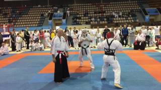 KOSHIKI KARATE - Asia Cup 2017. Category 75 kg. Final. D.Usov (AKA) vs I.Anfimov (SHIRO).